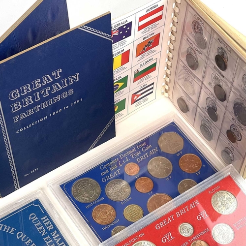 135 - Proof and Uncirculated Coin Sets. Containing: G.B Royal Mint Proof 1982 and 1983 sets, Royal Mint un... 