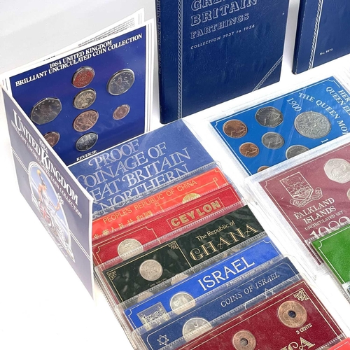 135 - Proof and Uncirculated Coin Sets. Containing: G.B Royal Mint Proof 1982 and 1983 sets, Royal Mint un... 