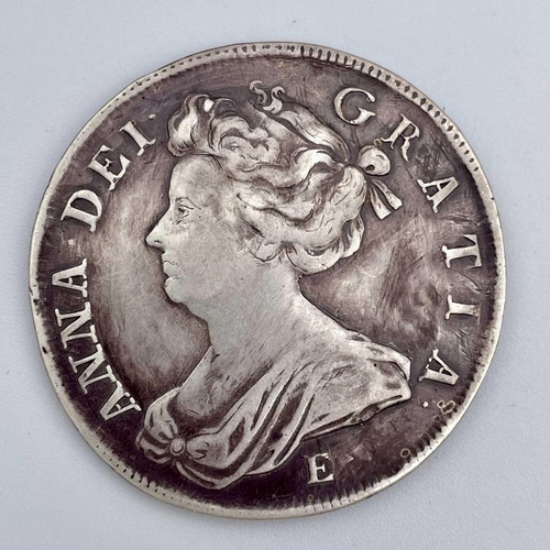 18 - Great Britain Queen Anne Halfcrown. A 1707 