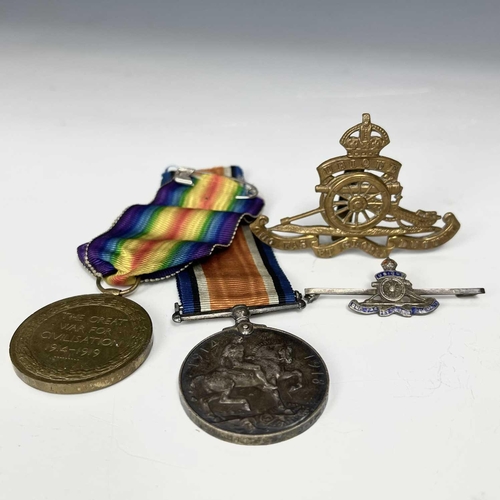 204 - World War I Medals and Memorabilia - Penzance interest. Lot comprises a First World War Pair of Meda... 