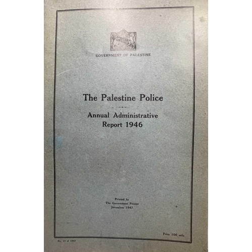 237 - Palestine Police (Pre 1948 Israel) Interest - Paper Ephemera. Lot comprises a selection of unusual s... 