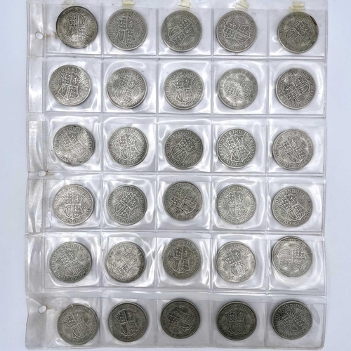 24 - Great Britain Half Crowns pre 1947 Silver and later. Comprising £7.50 of pre 1947 silver halfcrowns ... 