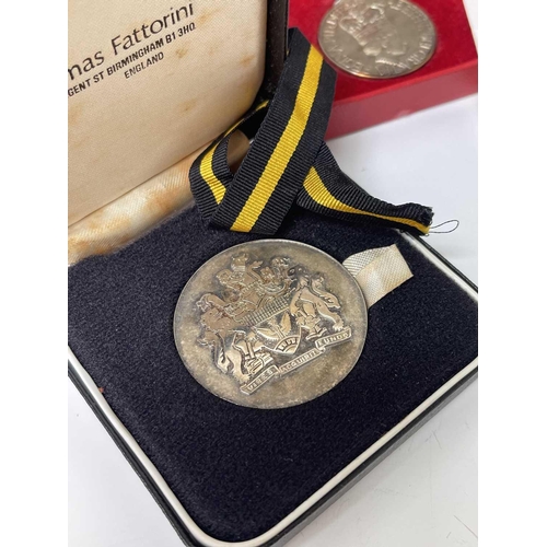 251 - Cornwall Interest: 1977 Silver Jubilee Medal together with the Institute of Production Engineers Sil... 