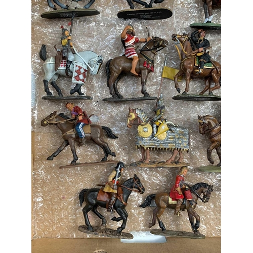 257 - Cavalry Through The Ages - A box containing 24 lead mounted Delprado Cavalry figures from 2nd Centur... 