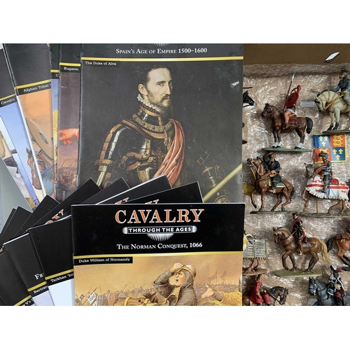 257 - Cavalry Through The Ages - A box containing 24 lead mounted Delprado Cavalry figures from 2nd Centur... 