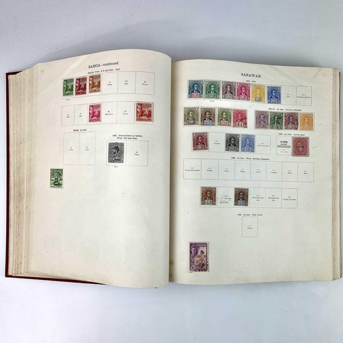 307 - Ideal British Empire/Foreign Stamp Album 1915-1930 era. A clean unpicked partly filled album with st... 