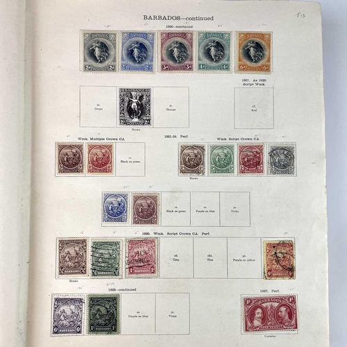 307 - Ideal British Empire/Foreign Stamp Album 1915-1930 era. A clean unpicked partly filled album with st... 