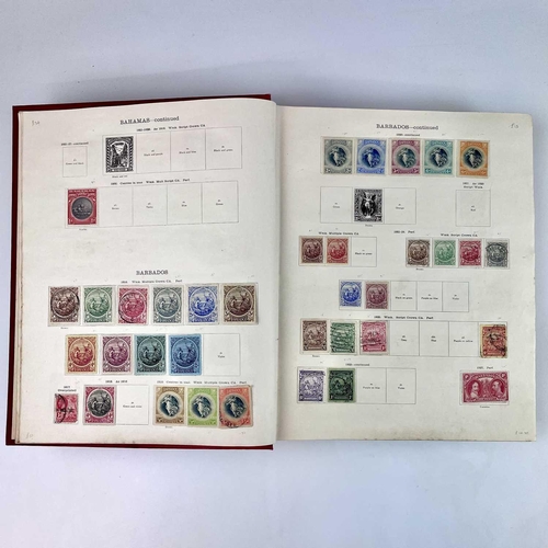 307 - Ideal British Empire/Foreign Stamp Album 1915-1930 era. A clean unpicked partly filled album with st... 