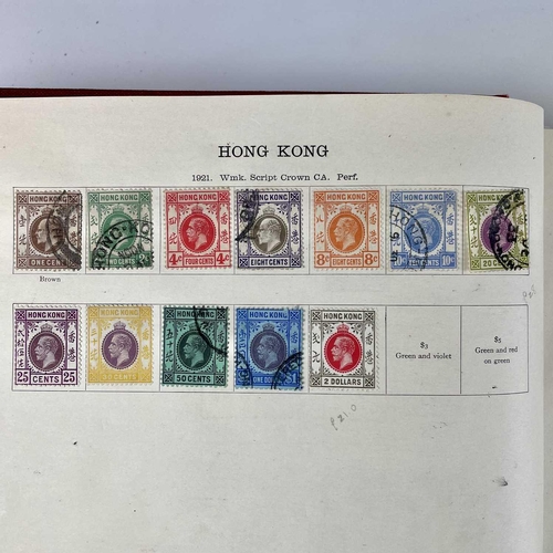 307 - Ideal British Empire/Foreign Stamp Album 1915-1930 era. A clean unpicked partly filled album with st... 