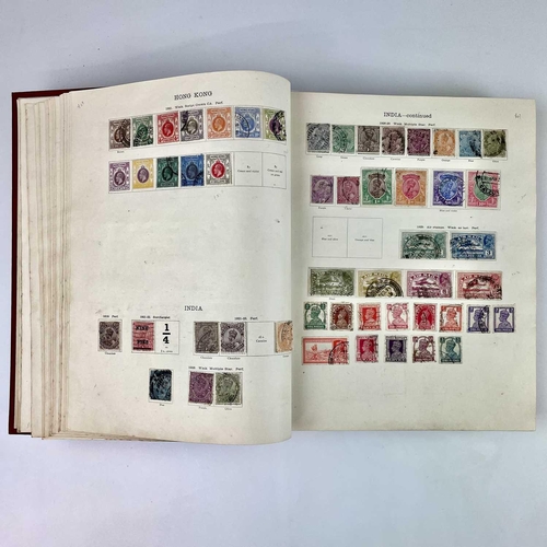 307 - Ideal British Empire/Foreign Stamp Album 1915-1930 era. A clean unpicked partly filled album with st... 