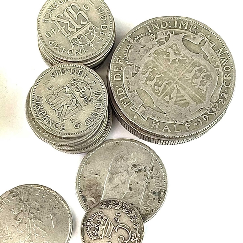 32 - Great Britain Silver and later Coinage. Lot comprises a biscuit tin of 90 pence pre 1920 silver coin... 