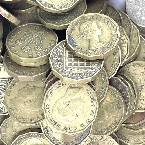 32 - Great Britain Silver and later Coinage. Lot comprises a biscuit tin of 90 pence pre 1920 silver coin... 