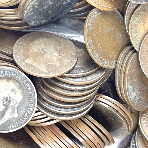 32 - Great Britain Silver and later Coinage. Lot comprises a biscuit tin of 90 pence pre 1920 silver coin... 