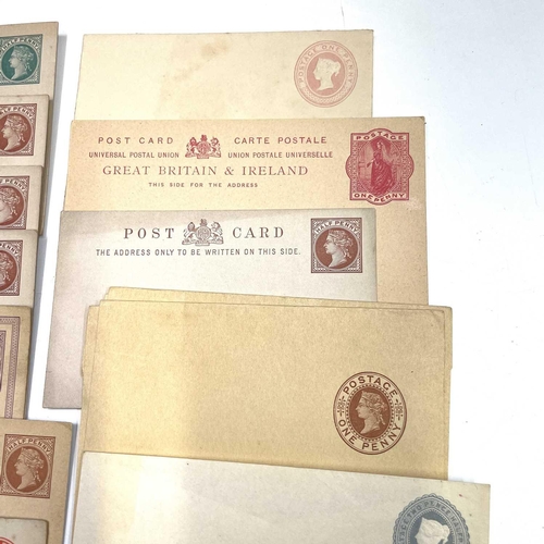 322 - Victorian and later Official G.B. Postal Stationery. Comprising a rare set of 21 x 1d Penny Pink pos... 