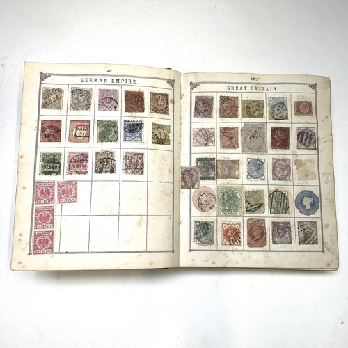 348 - Pre 1890's Lincoln GB / Empire / World Album. An original unpicked album with stamps affixed by gum ... 