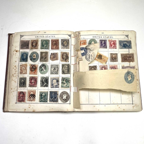 348 - Pre 1890's Lincoln GB / Empire / World Album. An original unpicked album with stamps affixed by gum ... 