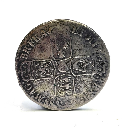 37 - Great Britain 1688 James II Silver Halfcrown. The halfcrown is reputedly a wreck coin from the 1707 ... 