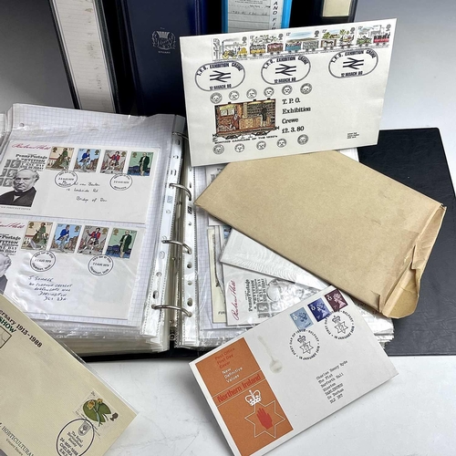 374 - Great Britain. Comprising 5 binders a very large collection of G.B First Day Covers from 1960's to 1... 