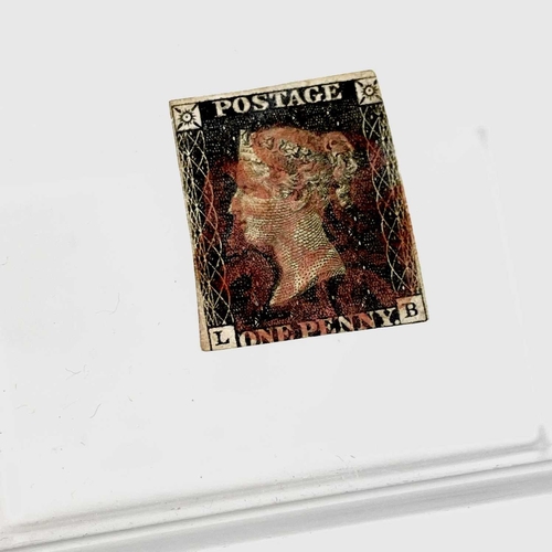 376 - Queen Victoria 1840 1d Black. A good 2+ margin 1d black with clear red maltese cross cancellation.