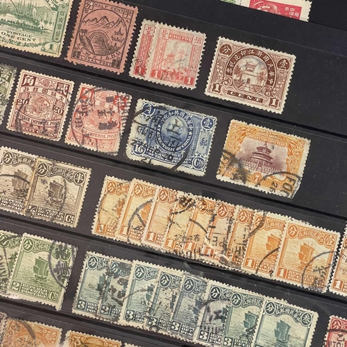 402 - China. Comprising seven double sided stockcards with well in excess of 500 stamps from circa 1900 Ju... 