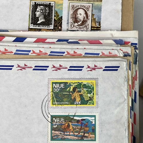 404 - Great Britain, World and Pacific Island Postal Covers, G.B Decimal Stamps, etc. Comprising two boxes... 