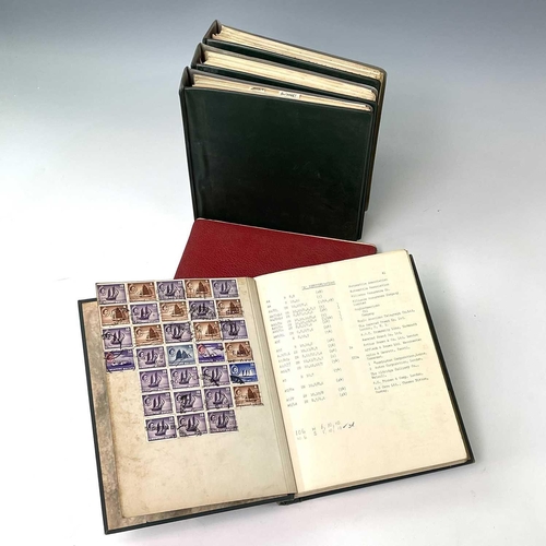 405 - Postage Stamp Reference Books. Two boxes containing approximately 40 volumes. Box 1: Containing main... 