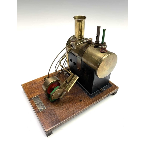 503 - A Mersey Model Co stationary model steam engine, with original instructions and box, width 18cm.