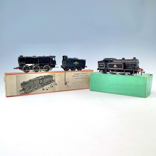 522 - K's Motorised White Metal S.R Q1 O-6-O Tender Locomotive and Hornby Dublo N2 O-6-2T Locomotive. (2 i... 