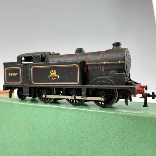 522 - K's Motorised White Metal S.R Q1 O-6-O Tender Locomotive and Hornby Dublo N2 O-6-2T Locomotive. (2 i... 