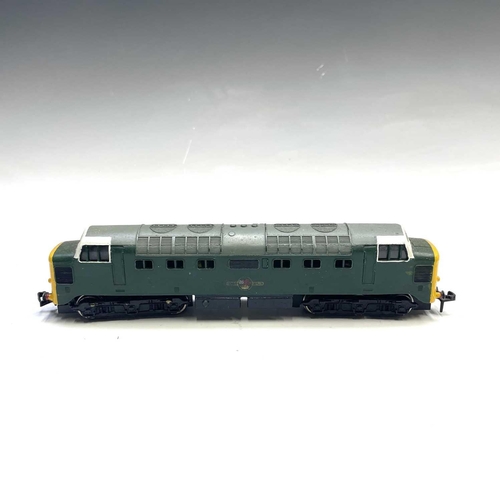 525 - Hornby Dublo OO Gauge Diesels (x3). Comprising Co-Co diesel no.3232 converted from 3 to 2 rail with ... 