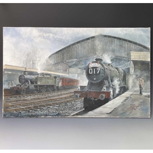 530 - Railways - Original Artwork West Country Interest by Devon Artist R.J. Revill. A large (36