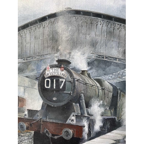 530 - Railways - Original Artwork West Country Interest by Devon Artist R.J. Revill. A large (36