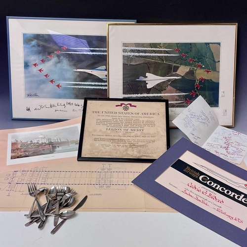 538 - Transport Aviation - Concorde / Red Arrows, etc Interest. Lot comprises two 20