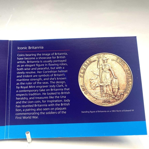 54 - G.B. £50 Silver Proof 2015 Coin. Comprising Britannia £50 fine silver coin in original Royal Mint pa... 