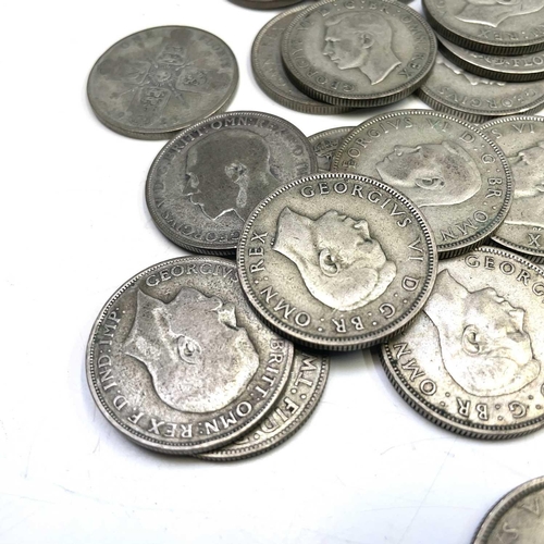 60 - G.B. Pre 1947 Silver Coins. Comprising a bag containing £5 of pre 1947 G.B silver coinage.