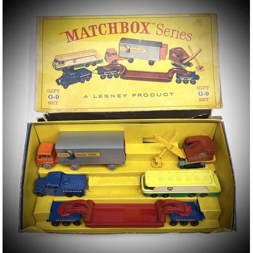 626 - Lesney - Matchbox Toys G9 Gift Set, toys generally in good condition although an odd chip has been n... 