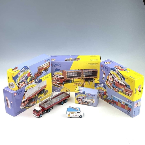 639 - Corgi Chipperfield Circus 1990's era Boxed Die Cast Circus Vehicles. Containing 6 boxed models inclu... 