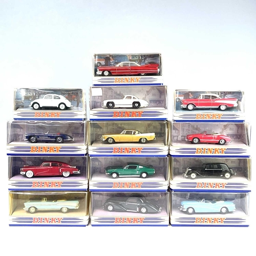 641 - 1980's Dinky /Matchbox Die Cast Cars. Containing 13 boxed American and Continental die cast vehicles... 