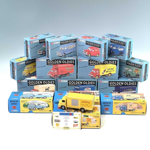 652 - Corgi boxed Golden Oldies and Archive Series Die Cast Vans and Trucks. Lot comprises 15 boxed exampl... 