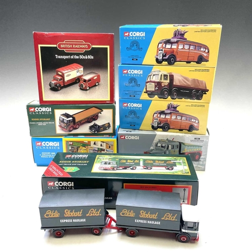 654 - Corgi Classics, Corgi Heavy Haulage, etc. Boxed Die Cast Models. Lot comprises Eddie Stobart (x2), S... 