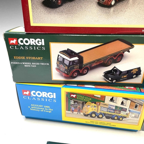 654 - Corgi Classics, Corgi Heavy Haulage, etc. Boxed Die Cast Models. Lot comprises Eddie Stobart (x2), S... 