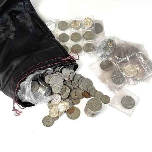 66 - G.B and World Coins. Box containing quantity of coins and banknotes sorted into tins and albums. Not... 