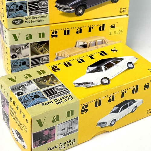 667 - Vanguard Cars (x19). Comprising 19 cars in original packaging and in good condition. Noted: Austin A... 