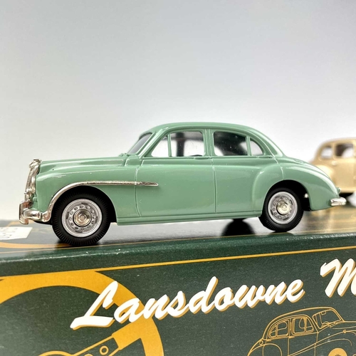 690 - Lansdowne Models 1:43 Scale. 1947 MG Saloon Type YA (LDM 28) plus 1956 MG Magnette Z Series Green (L... 