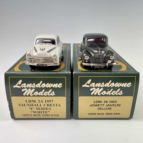 694 - Lansdowne Models 1:43 Scale. 1953 Jowett Javelin Deluxe (LDM 26) plus 1957 Vauxhall Cresta 'E' serie... 