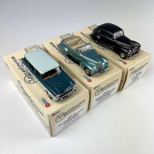 714 - Lansdowne Boxed Models 1:43 Scale. Comprising 1949/50 Humber Super Snipe MK III Saloon (Gunmetal) re... 