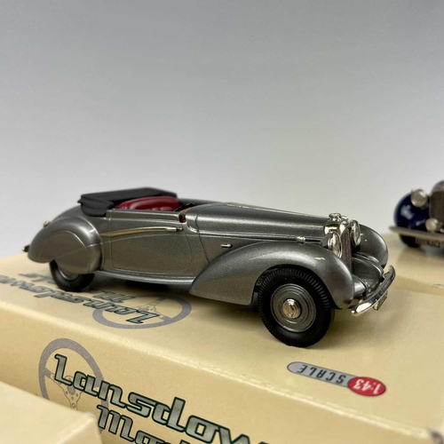 715 - Lansdowne Boxed Models 1:43 Scale. Comprising 1939 Lagonda V12 Rapide Drophead Couple (Gunmetal Grey... 