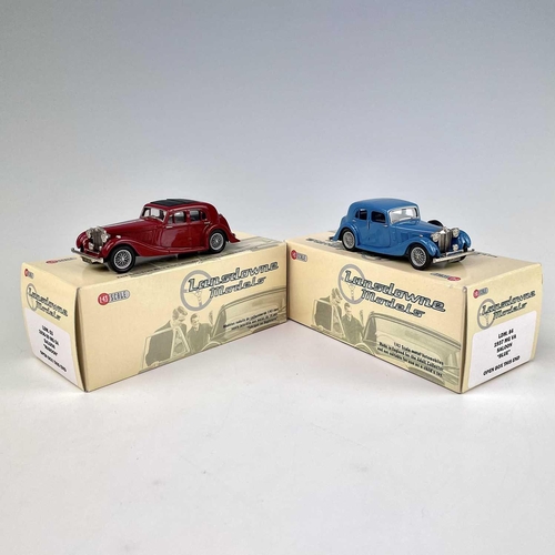 716 - Lansdowne Boxed Models 1:43 Scale. Comprising 1936-1939 MG SA Saloon (Maroon) ref LDM 53 plus 1937 M... 