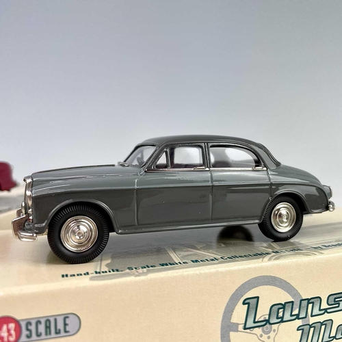 717 - Lansdowne Boxed Models 1:43 Scale. Comprising 1937 Riley 12/4 Continental Touring Sedan (Green) ref ... 