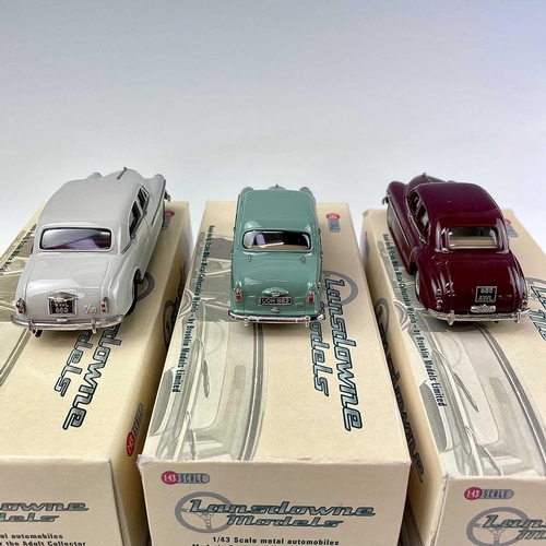 720 - Lansdowne Boxed Models 1:43 Scale. Comprising 1954 Wolseley 6/90 Series I (Mist Grey) ref LDM 60 plu... 